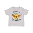 thumbnail image 1 of Inktastic Granny's Little Wild 1 with Beautiful Sunflower Boys or Girls Toddler T-Shirt, 1 of 5