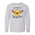 thumbnail image 1 of Inktastic Granny's Little Wild 1 with Beautiful Sunflower Long Sleeve Youth T-Shirt, 1 of 5
