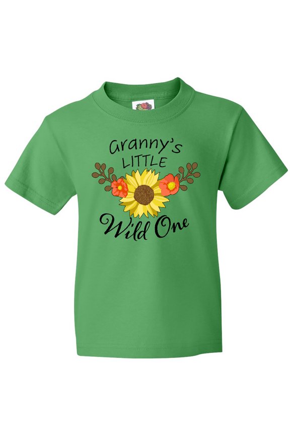 Granny's Little Wild 1 with Beautiful Sunflower Youth T-Shirt