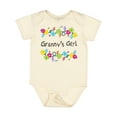 thumbnail image 1 of Inktastic Grannys Girl Bright Flowers Girls Baby Bodysuit, 1 of 5
