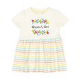 thumbnail image 1 of Inktastic Grannys Girl Bright Flowers Girls Baby Dress, 1 of 5