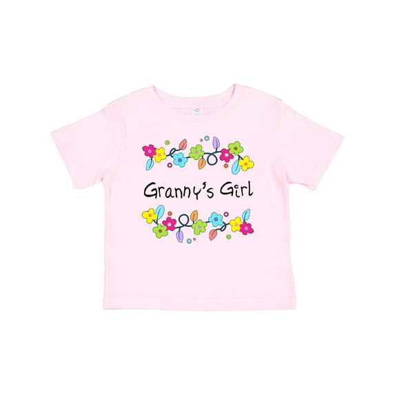 Inktastic Grannys Girl Bright Flowers Girls Baby T-Shirt