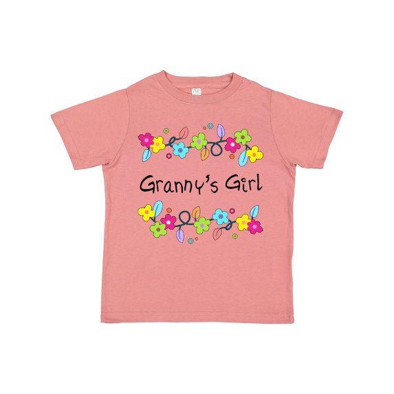 Inktastic Grannys Girl- Bright Flowers Girls Toddler T-Shirt