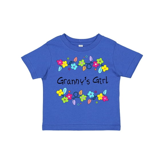 Inktastic Grannys Girl- Bright Flowers Girls Toddler T-Shirt