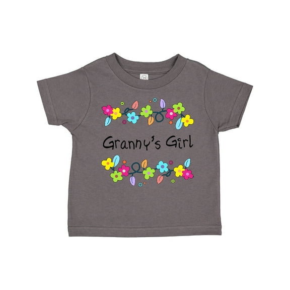 Inktastic Grannys Girl- Bright Flowers Girls Toddler T-Shirt
