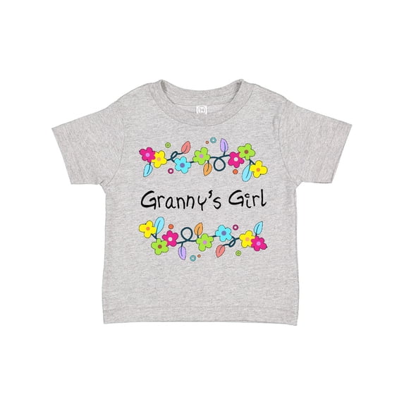 Inktastic Grannys Girl- Bright Flowers Girls Toddler T-Shirt