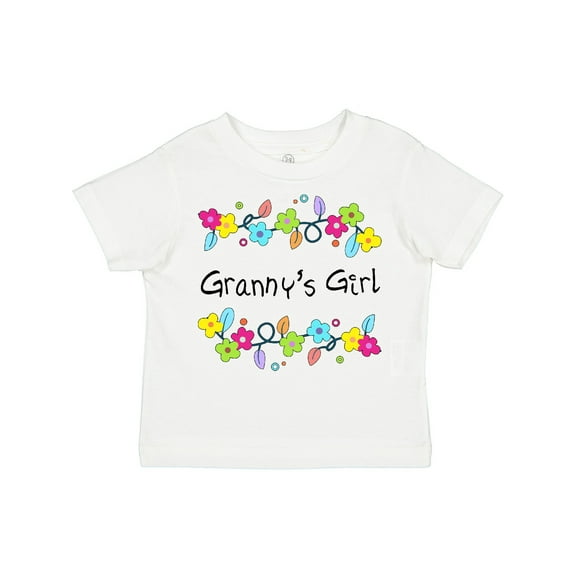 Inktastic Grannys Girl- Bright Flowers Girls Toddler T-Shirt