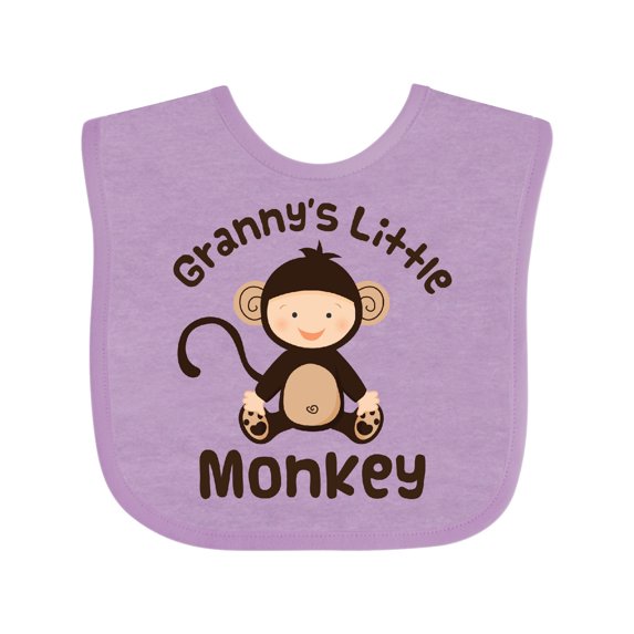 Inktastic Grannys Little Monkey Boys or Girls Baby Bib