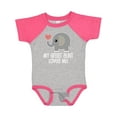 thumbnail image 1 of Inktastic Great Aunt Loves Me Elephant Boys or Girls Baby Bodysuit, 1 of 5