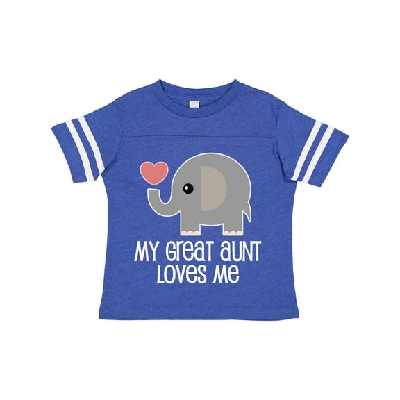 Inktastic Great Aunt Loves Me Elephant Boys or Girls Toddler T-Shirt