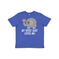 thumbnail image 1 of Inktastic Great Aunt Loves Me Elephant Youth T-Shirt, 1 of 5