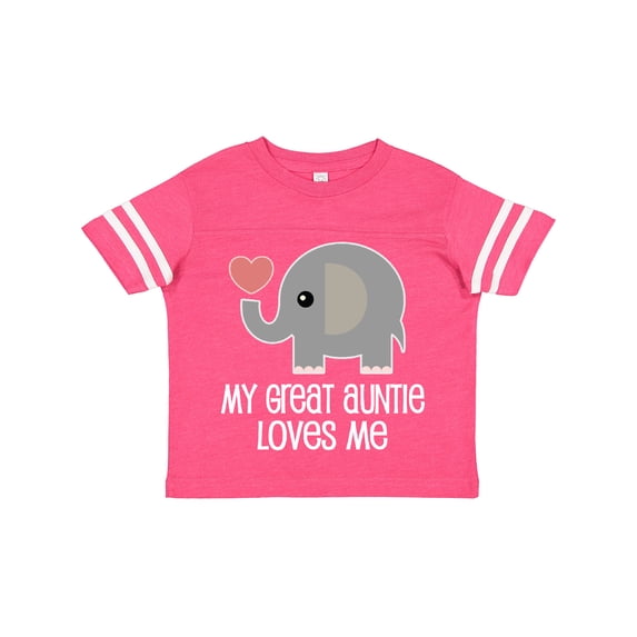 Inktastic Great Auntie Loves Me Elephant Boys or Girls Toddler T-Shirt