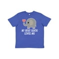 thumbnail image 1 of Inktastic Great Auntie Loves Me Elephant Youth T-Shirt, 1 of 5