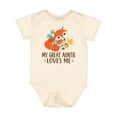 thumbnail image 1 of Inktastic Great Auntie Loves Me Fox Boys or Girls Baby Bodysuit, 1 of 5