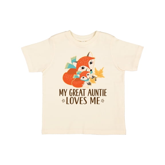 Inktastic Great Auntie Loves Me Fox Boys or Girls Toddler T-Shirt