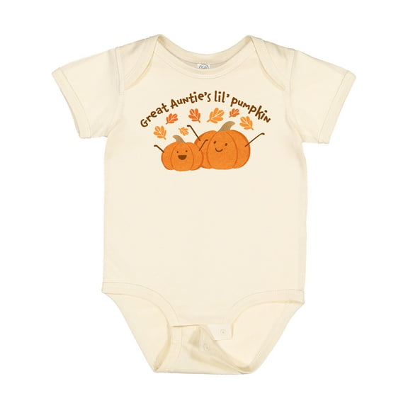 Inktastic Great Auntie's Lil' Pumpkin Boys or Girls Baby Bodysuit