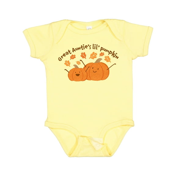 Inktastic Great Auntie's Lil' Pumpkin Boys or Girls Baby Bodysuit