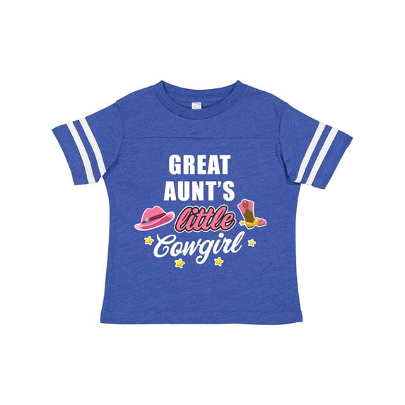 Inktastic Great Aunts Little Cowgirl with Cowgirl Hat and Boots Girls Toddler T-Shirt
