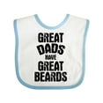 thumbnail image 1 of Inktastic Great Dads Have Great Beards Boys Baby Bib, 1 of 4