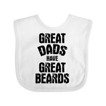 Inktastic Great Dads Have Great Beards Boys Baby Bib