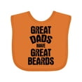 thumbnail image 1 of Inktastic Great Dads Have Great Beards Boys Baby Bib, 1 of 4