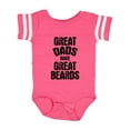 thumbnail image 1 of Inktastic Great Dads Have Great Beards Boys Baby Bodysuit, 1 of 5