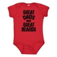 thumbnail image 1 of Inktastic Great Dads Have Great Beards Boys Baby Bodysuit, 1 of 5