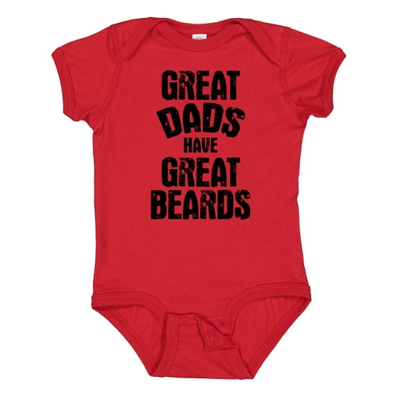 Inktastic Great Dads Have Great Beards Boys Baby Bodysuit