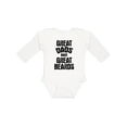 thumbnail image 1 of Inktastic Great Dads Have Great Beards Boys Long Sleeve Baby Bodysuit, 1 of 5