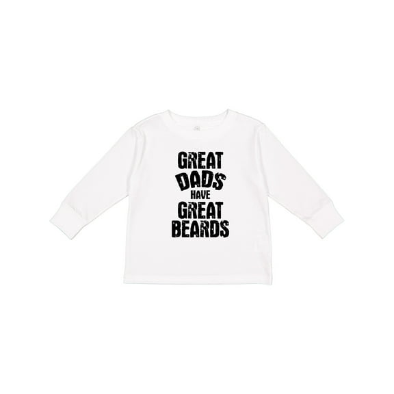 Inktastic Great Dads Have Great Beards Boys Long Sleeve Toddler T-Shirt