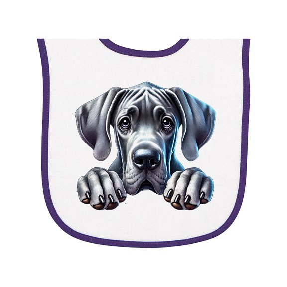Inktastic Great Dane Baby Terry Cloth Bib