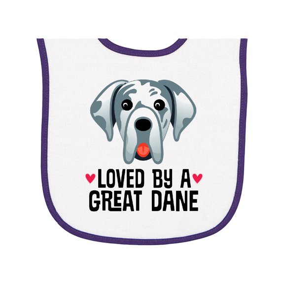 Inktastic Great Dane Dog Lover Baby Terry Cloth Bib