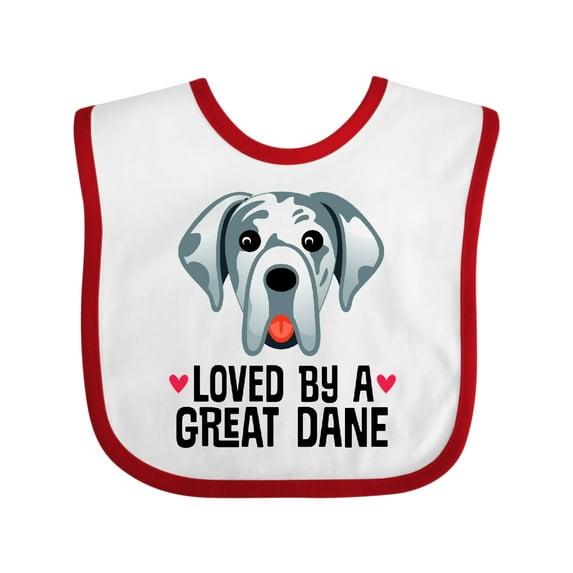 Inktastic Great Dane Dog Lover Boys or Girls Baby Bib