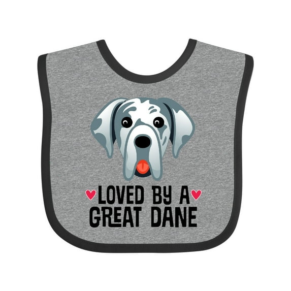 Inktastic Great Dane Dog Lover Boys or Girls Baby Bib