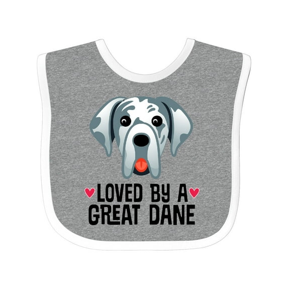 Inktastic Great Dane Dog Lover Boys or Girls Baby Bib