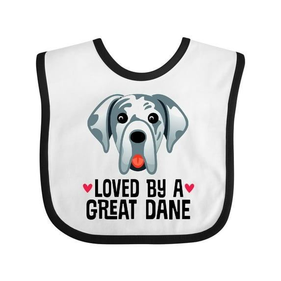Inktastic Great Dane Dog Lover Boys or Girls Baby Bib