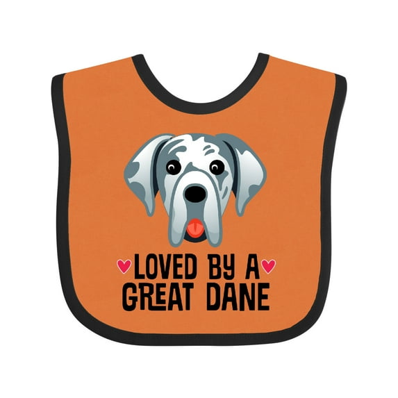Inktastic Great Dane Dog Lover Boys or Girls Baby Bib