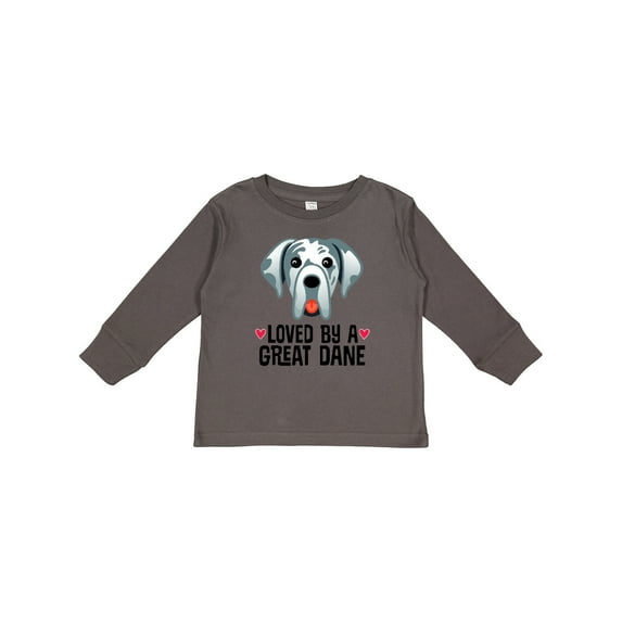 Inktastic Great Dane Dog Lover Boys or Girls Long Sleeve Toddler T-Shirt