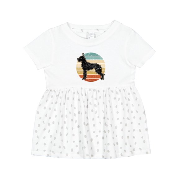 Inktastic Great Dane Dog Retro Sunset Girls Baby Dress