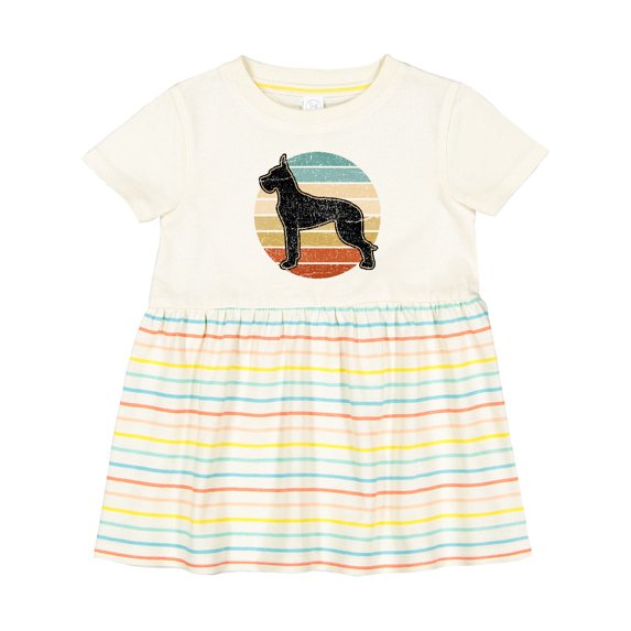 Inktastic Great Dane Dog Retro Sunset Girls Baby Dress