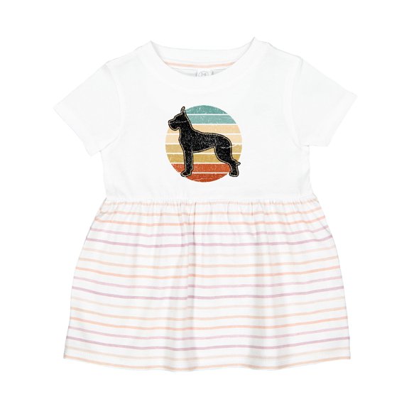 Inktastic Great Dane Dog Retro Sunset Girls Baby Dress