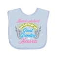 thumbnail image 1 of Inktastic Great Granddaughter Great Grandpa Girls Baby Bib, 1 of 4