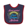 thumbnail image 1 of Inktastic Great Granddaughter Great Grandpa Girls Baby Bib, 1 of 4