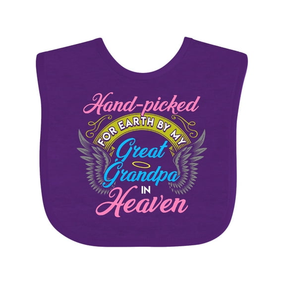 Inktastic Great Granddaughter Great Grandpa Girls Baby Bib