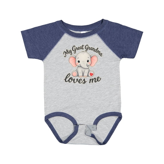 Inktastic Great Grandma Loves Me Boys or Girls Baby Bodysuit