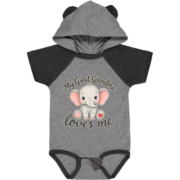 Inktastic Great Grandma Loves Me Boys or Girls Baby Bodysuit