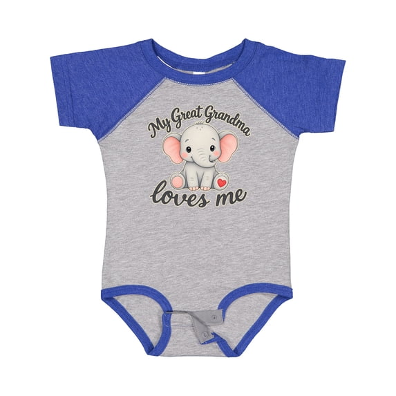 Inktastic Great Grandma Loves Me Boys or Girls Baby Bodysuit