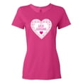 thumbnail image 1 of Inktastic Great Grandma Pink Valentine Hearts Women's T-Shirt, 1 of 5