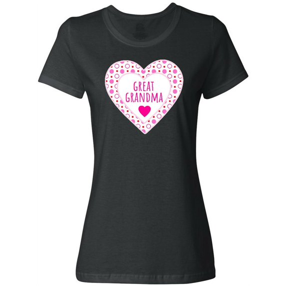 Inktastic Great Grandma Pink Valentine Hearts Women's T-Shirt