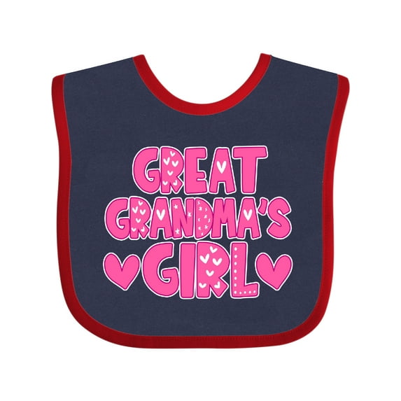 Inktastic Great Grandma's Girl Granddaughter Gift Girls Baby Bib